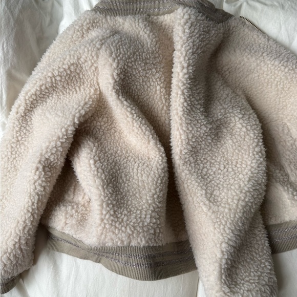 Cozy Cream Toddler Sherpa Jacket - Picture 3 of 4